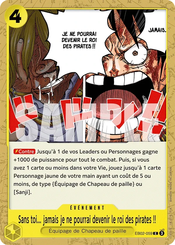 Sans toi... jamais je ne pourrai devenir le roi des pirates !!
