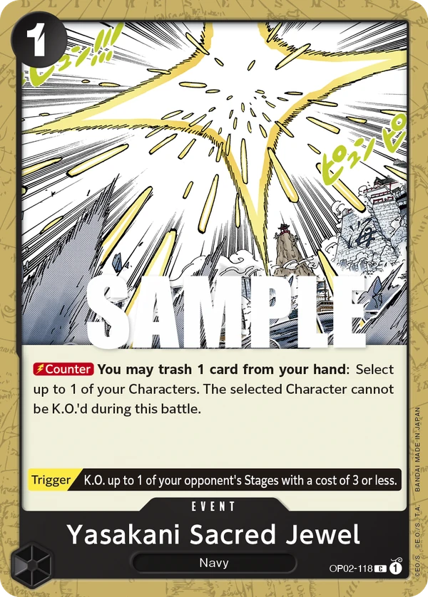 Yasakani Sacred Jewel OP02-118 - One Piece Card Game