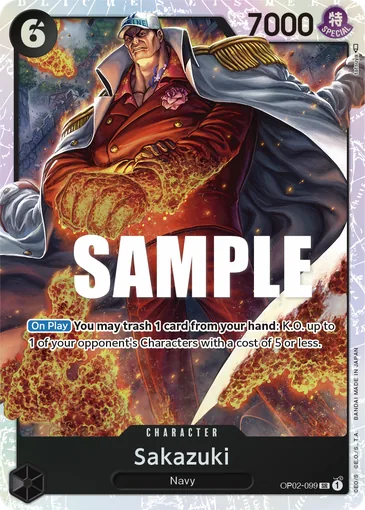 Sakazuki OP02-099 EN - One Piece Card Game