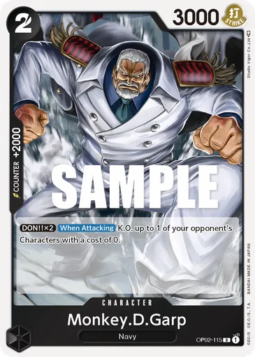 Monkey.D.Garp OP02-115 EN - One Piece Card Game