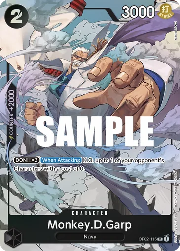 Monkey.D.Garp OP02-115 EN p1 - One Piece Card Game