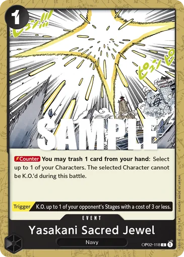 Yasakani Sacred Jewel OP02-118 EN - One Piece Card Game