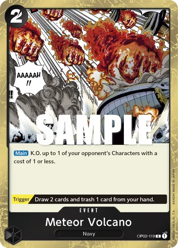 Meteor Volcano OP02-119 EN - One Piece Card Game