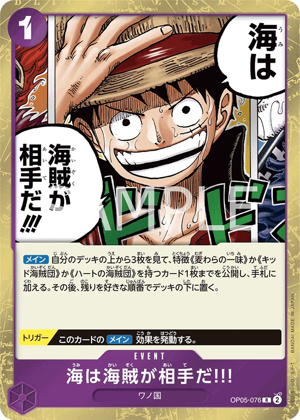 在海上,海賊才是對手!!!