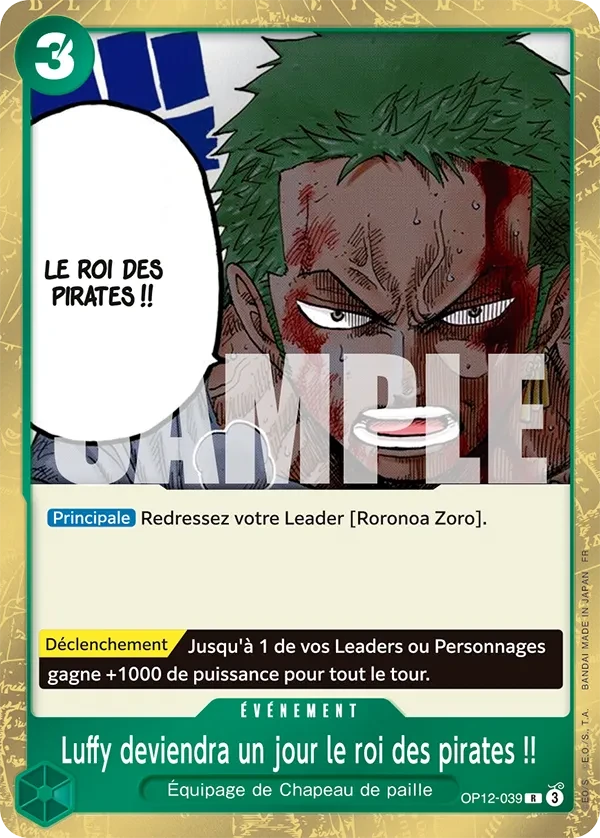 Luffy deviendra un jour le roi des pirates !!