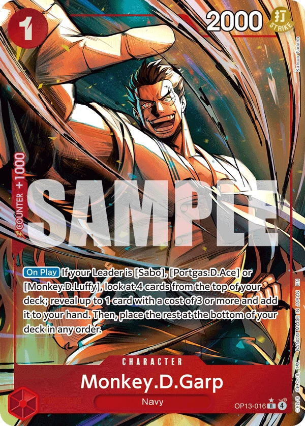 ワンピースカード モンキー・D・ガープ モンキー・D・ガープ (OP13-016) - ONE PIECEカードゲーム · OPlayTCG