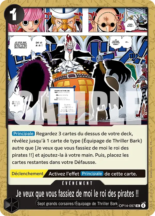 Je veux que vous fassiez de moi le roi des pirates !!