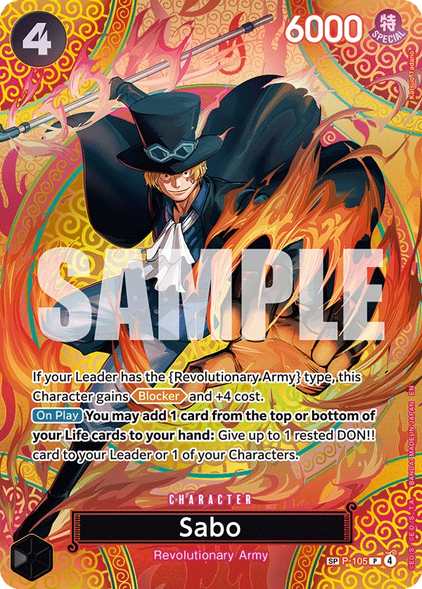 サボ (P-105) - ONE PIECEカードゲーム · OPlayTCG