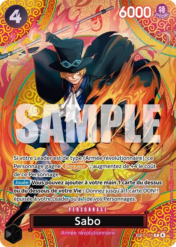 サボ (P-105) - ONE PIECEカードゲーム · OPlayTCG