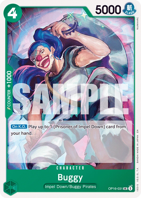 バギー (OP16-031) - ONE PIECEカードゲーム · OPlayTCG バギー (OP16-031) - ONE PIECEカードゲーム · OPlayTCG