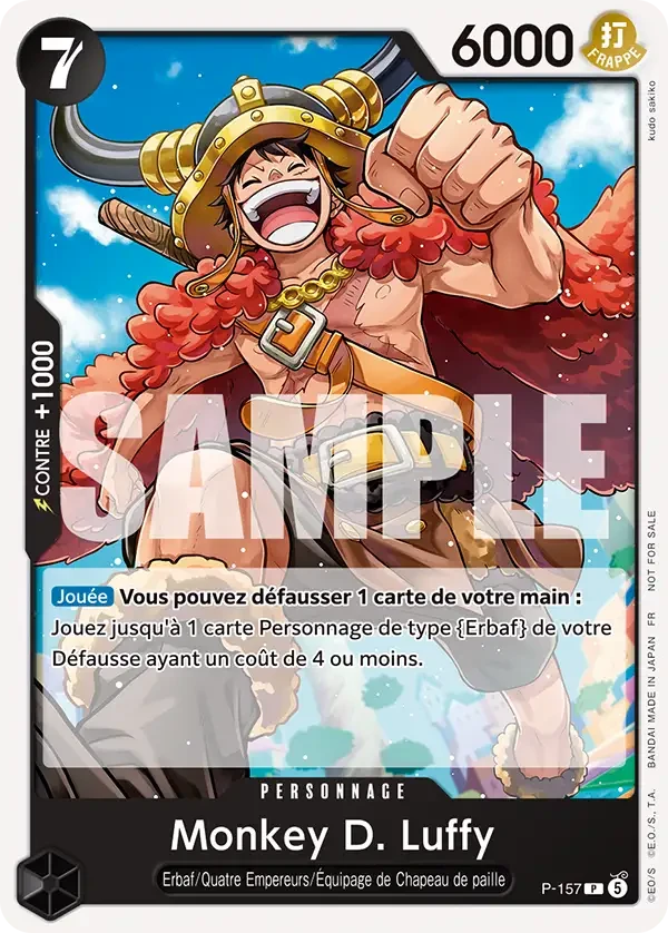 Monkey D. Luffy (P-157) - One Piece Card Game · OPlayTCG