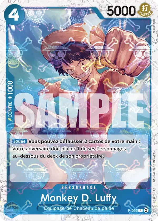 モンキー・D・ルフィ (パラレル) P-055 モンキー・D・ルフィ (P-055) - ONE PIECEカードゲーム · OPlayTCG