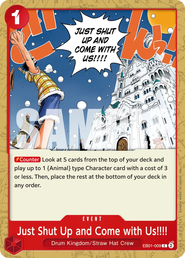 うるせェ!!!いこう!!!! (EB01-009) - ONE PIECEカードゲーム · OPlayTCG