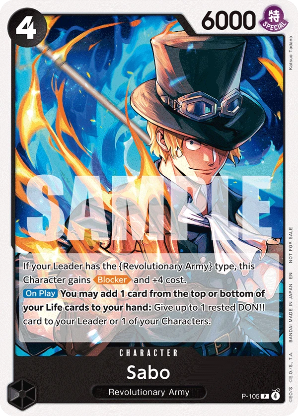 サボ (P-105) - ONE PIECEカードゲーム · OPlayTCG