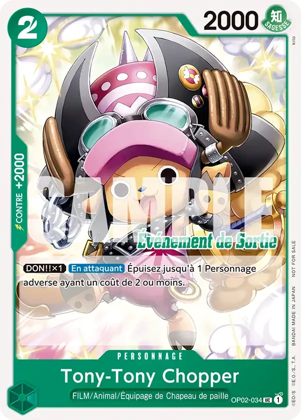 Tony-Tony Chopper OP02-034 - One Piece Card Game
