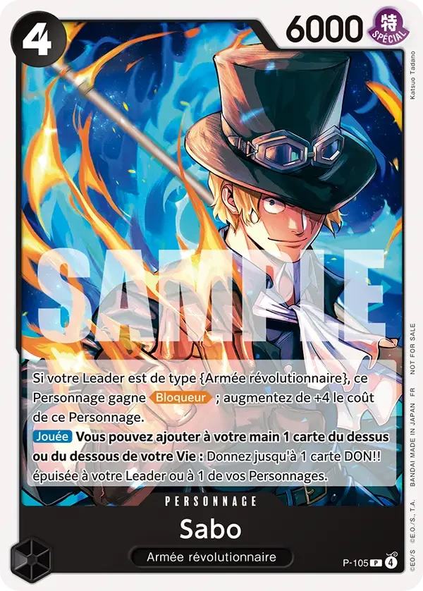 サボ (P-105) - ONE PIECEカードゲーム · OPlayTCG サボ (P-105) - ONE PIECEカードゲーム · OPlayTCG