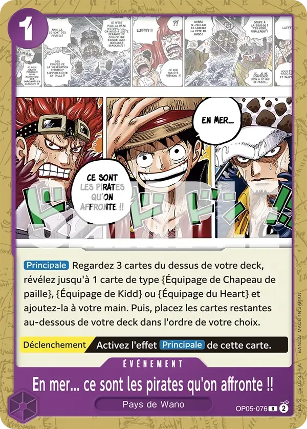 En mer... ce sont les pirates qu'on affronte !! OP05-076 - One Piece Card Game